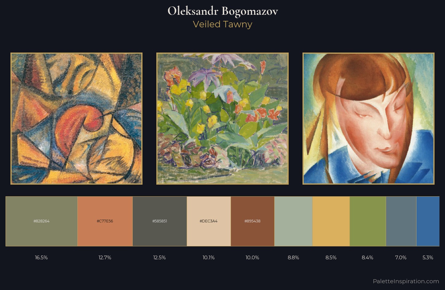 Oleksandr Bogomazov Palette 3 — Veiled Tawny