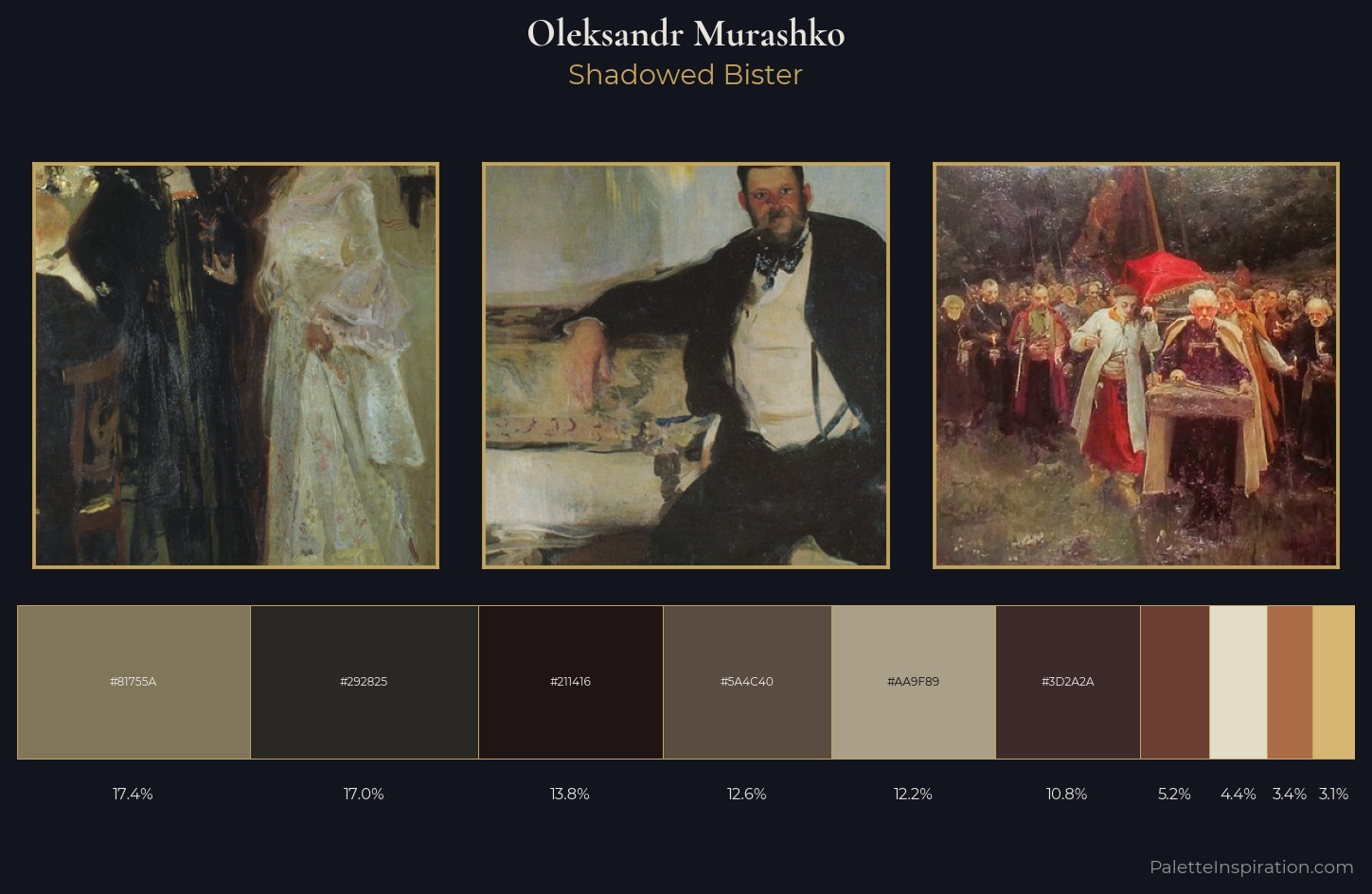 Oleksandr Murashko Palette 6 — Shadowed Bister