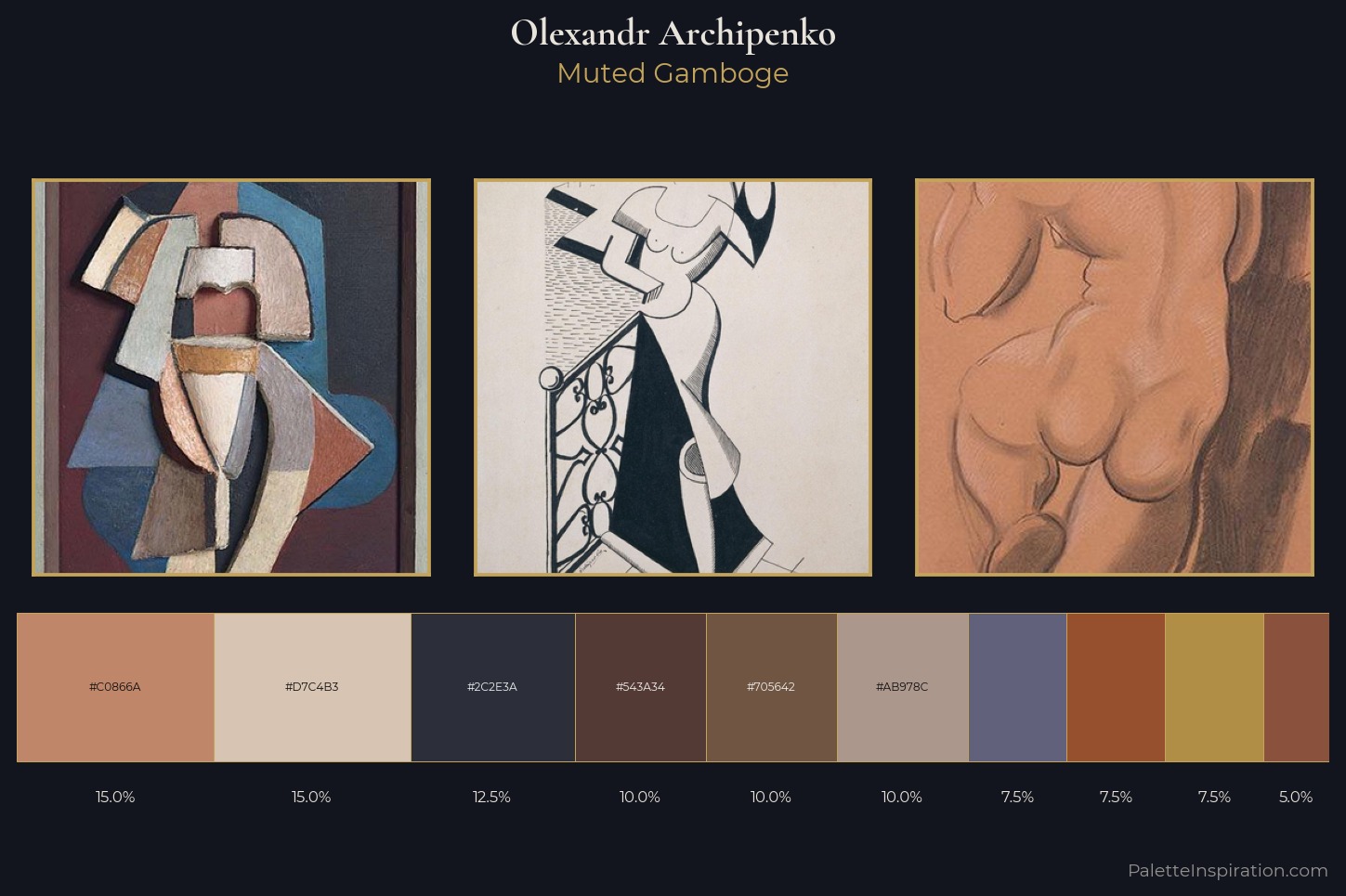 Olexandr Archipenko Master Palette — Muted Gamboge