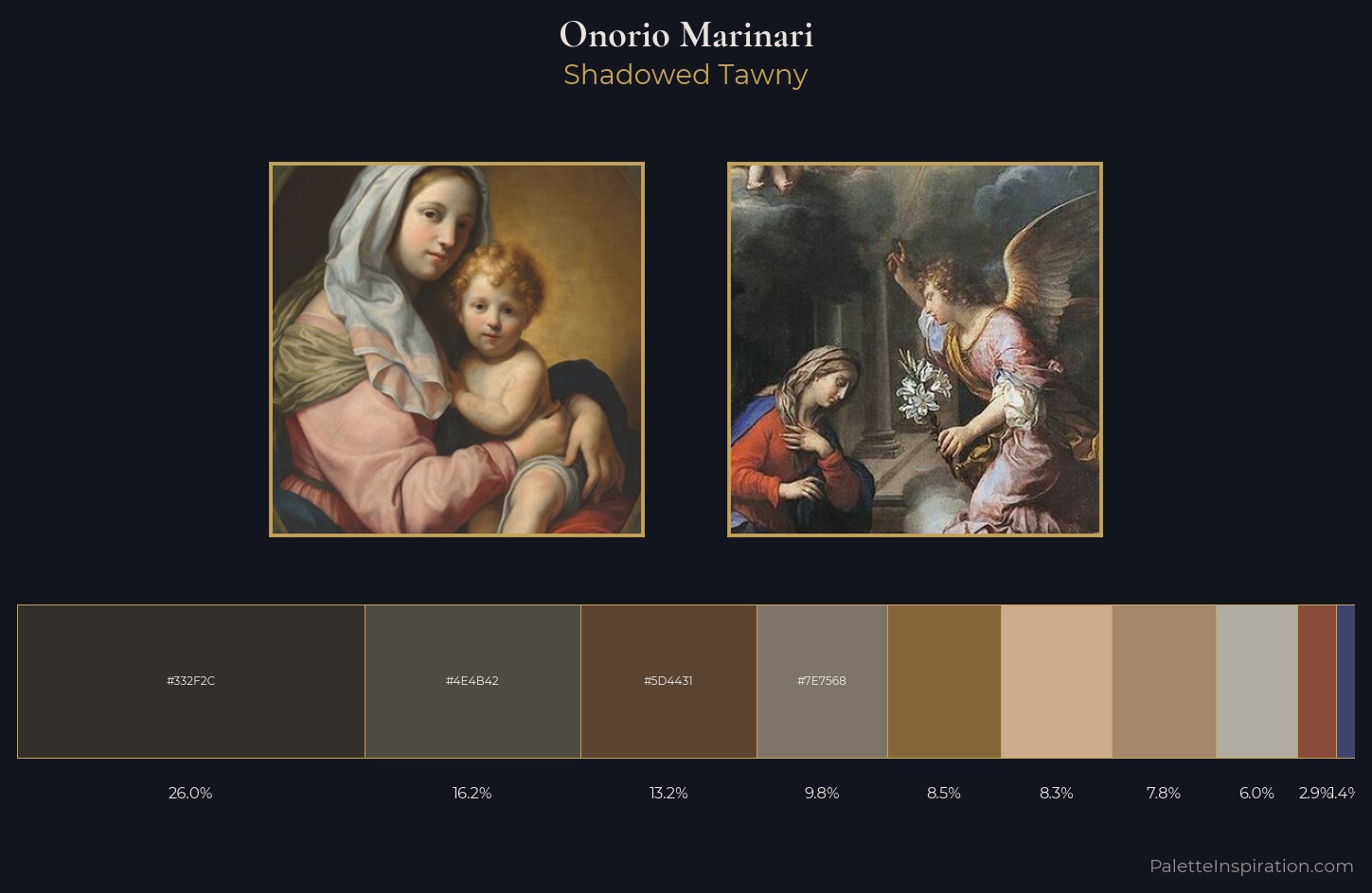 Onorio Marinari Palette 1 — Shadowed Tawny