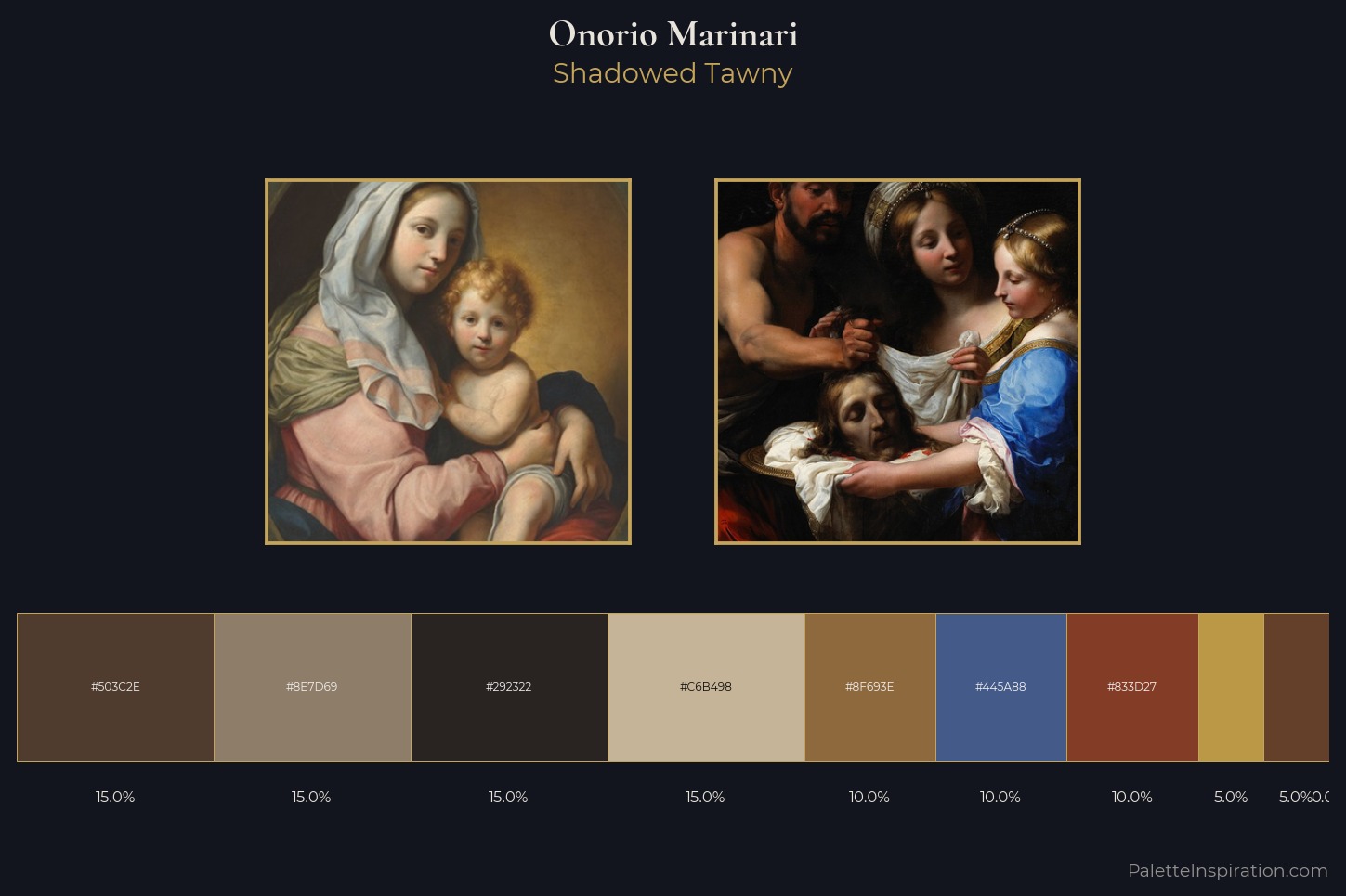 Onorio Marinari Master Palette — Shadowed Tawny