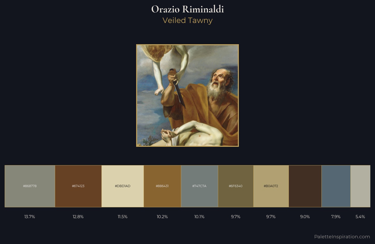 Orazio Riminaldi Palette 1 — Veiled Tawny
