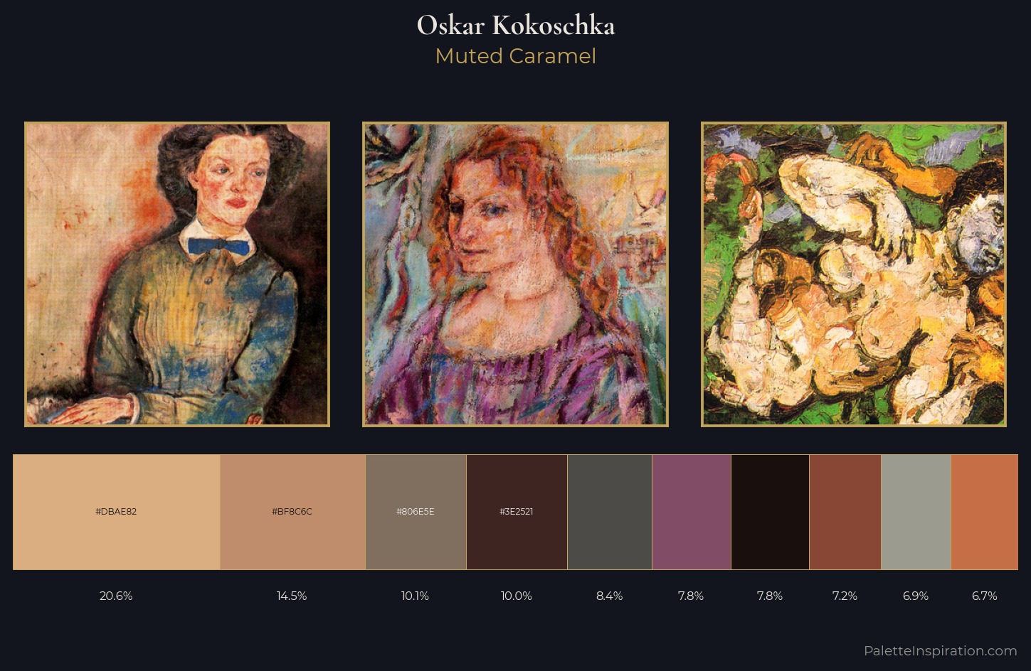 Oskar Kokoschka Palette 10 — Muted Caramel