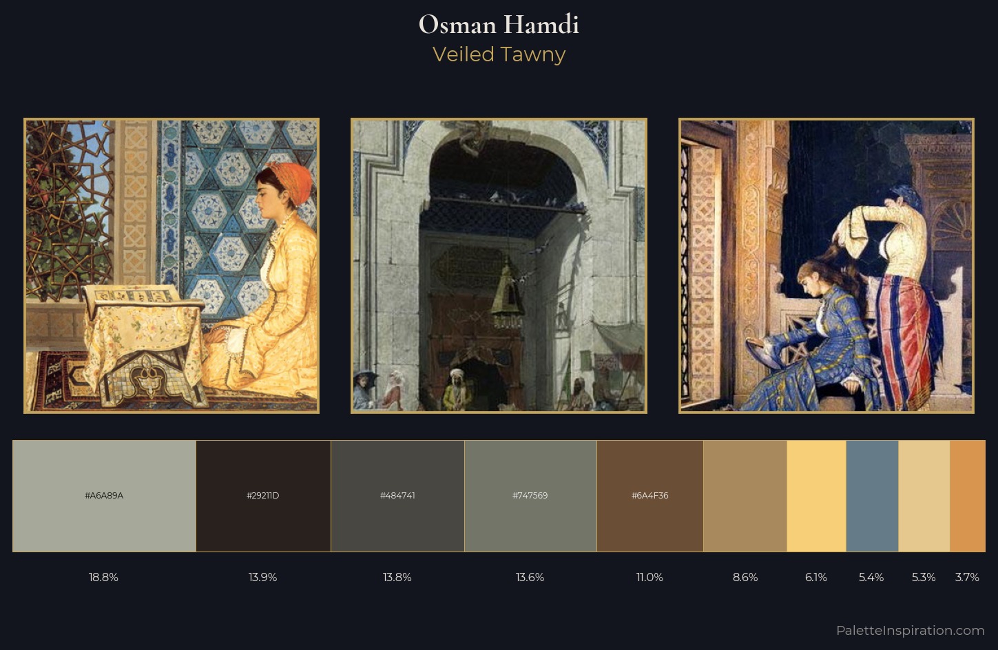 Osman Hamdi Palette 1 — Veiled Tawny