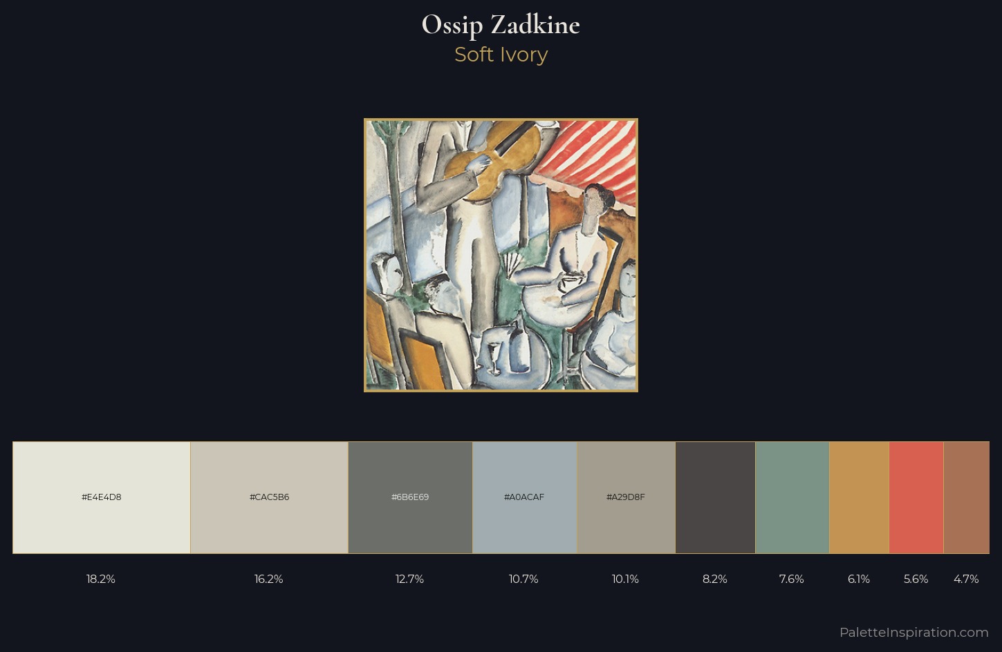 Ossip Zadkine Palette 1 — Soft Ivory
