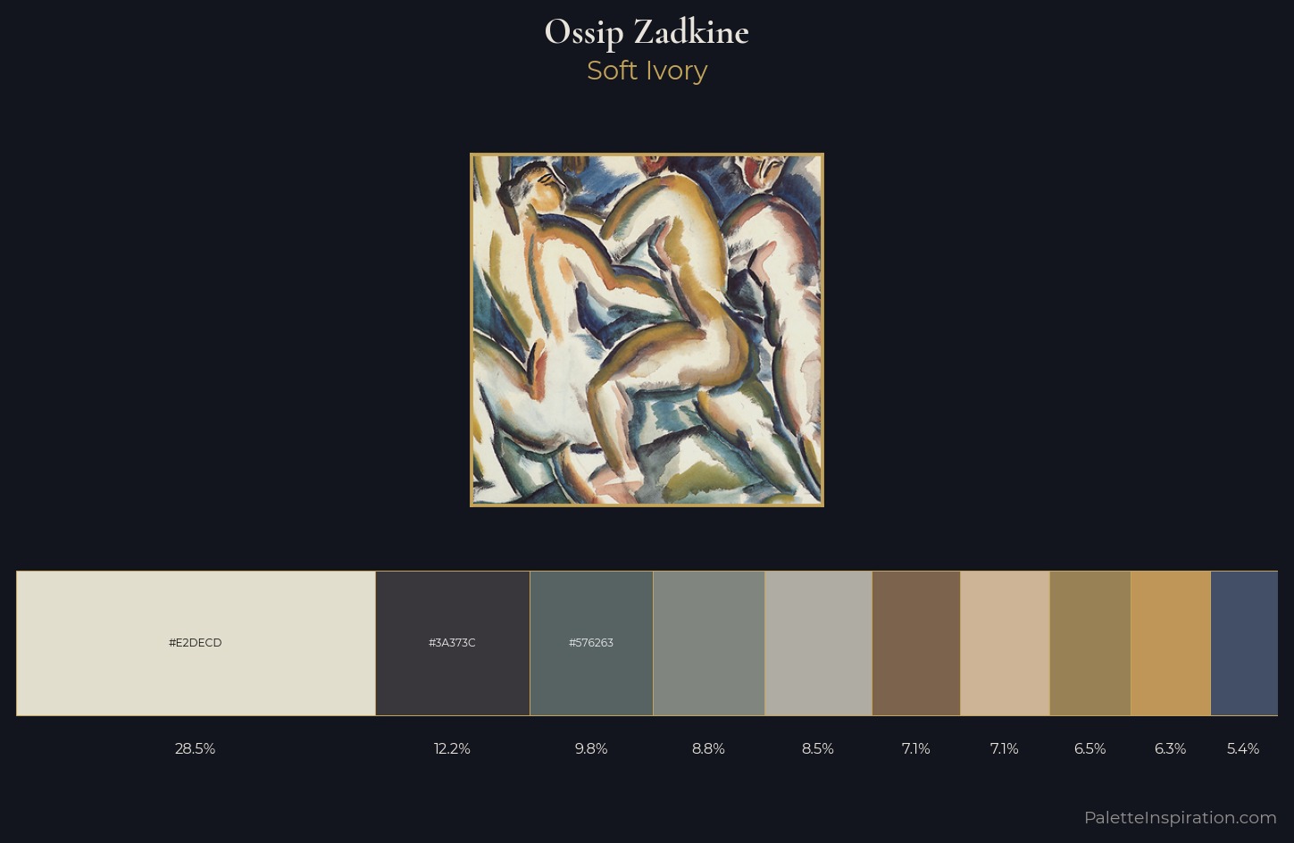 Ossip Zadkine Palette 3 — Soft Ivory