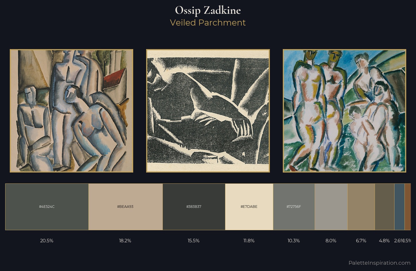 Ossip Zadkine Palette 5 — Veiled Parchment