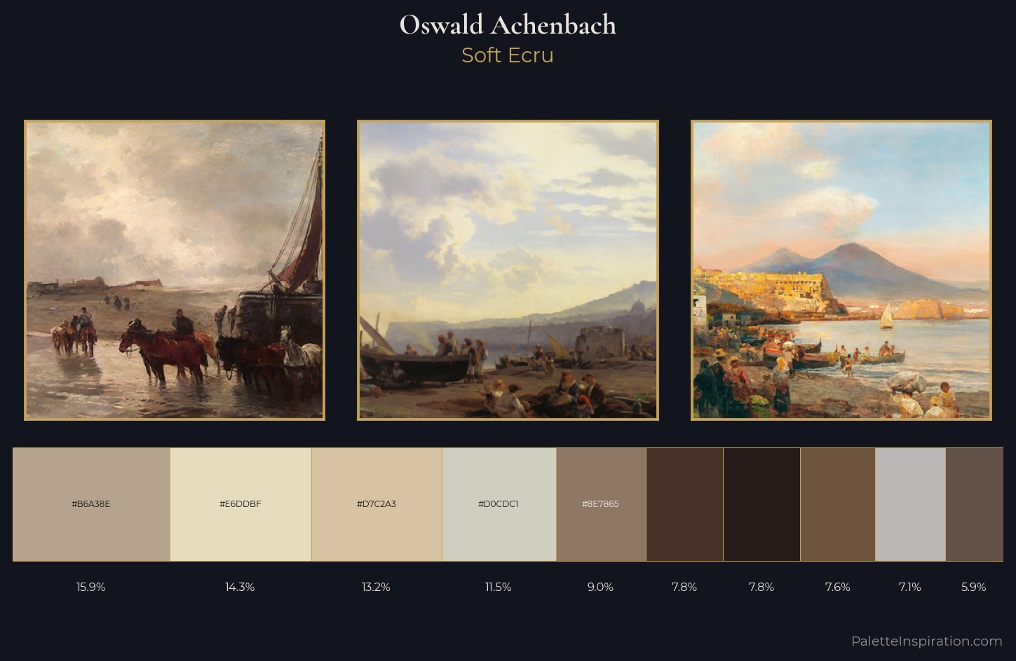 Oswald Achenbach Palette 2 — Soft Ecru
