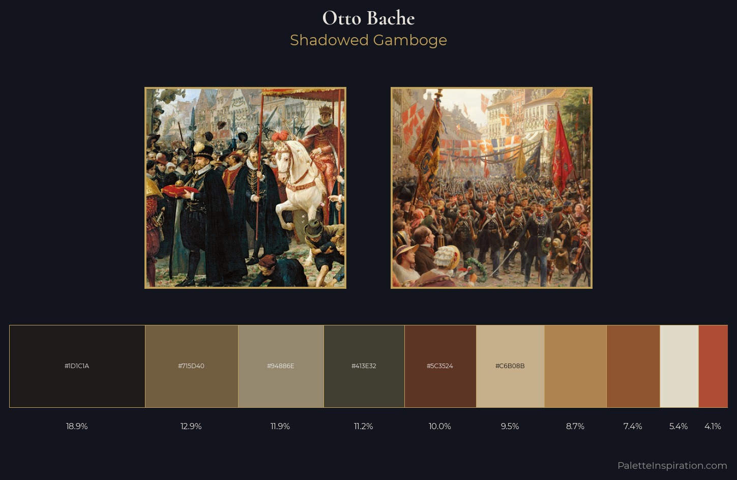 Otto Bache Palette 3 — Shadowed Gamboge