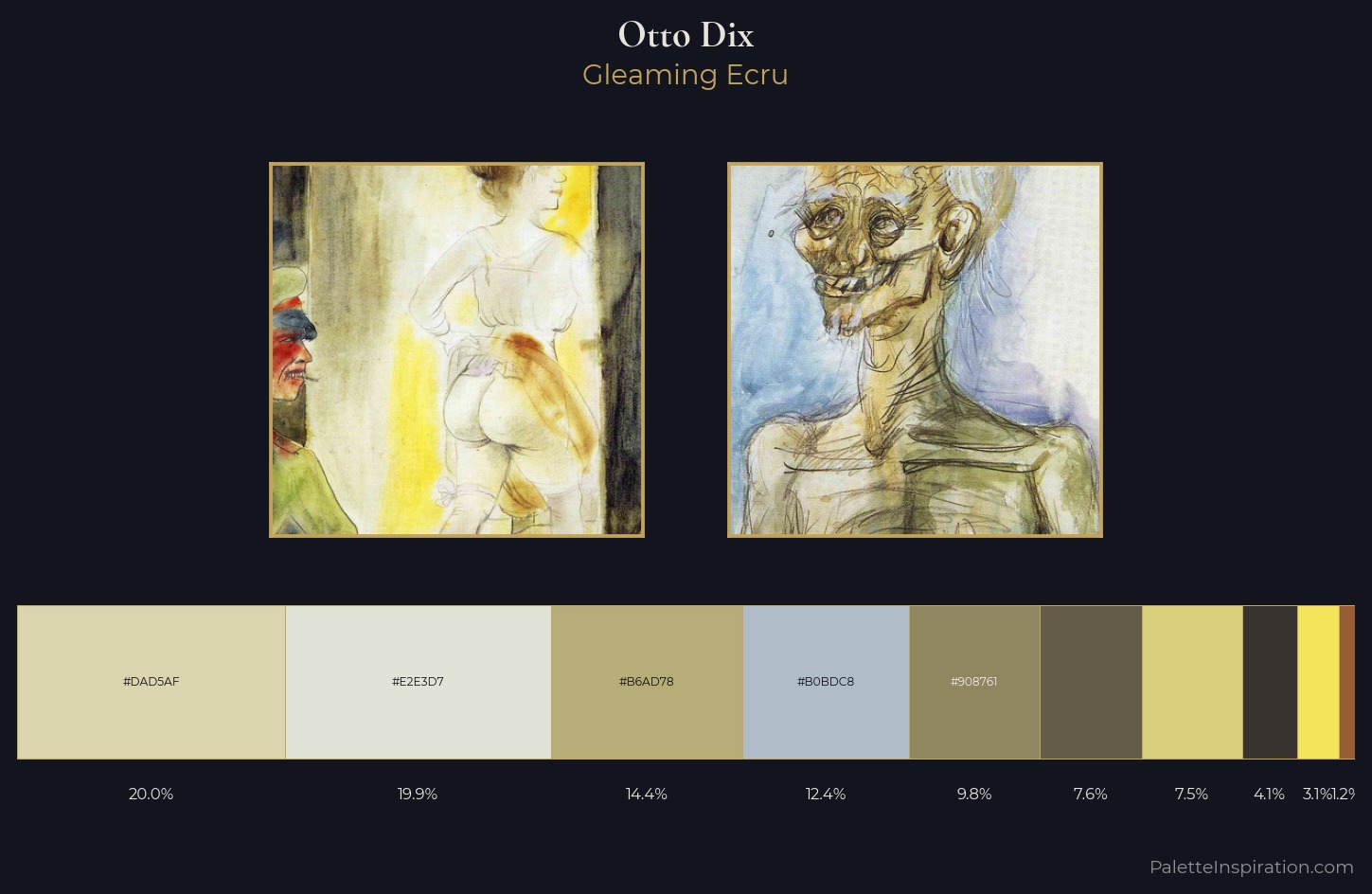 Otto Dix Palette 1 — Gleaming Ecru