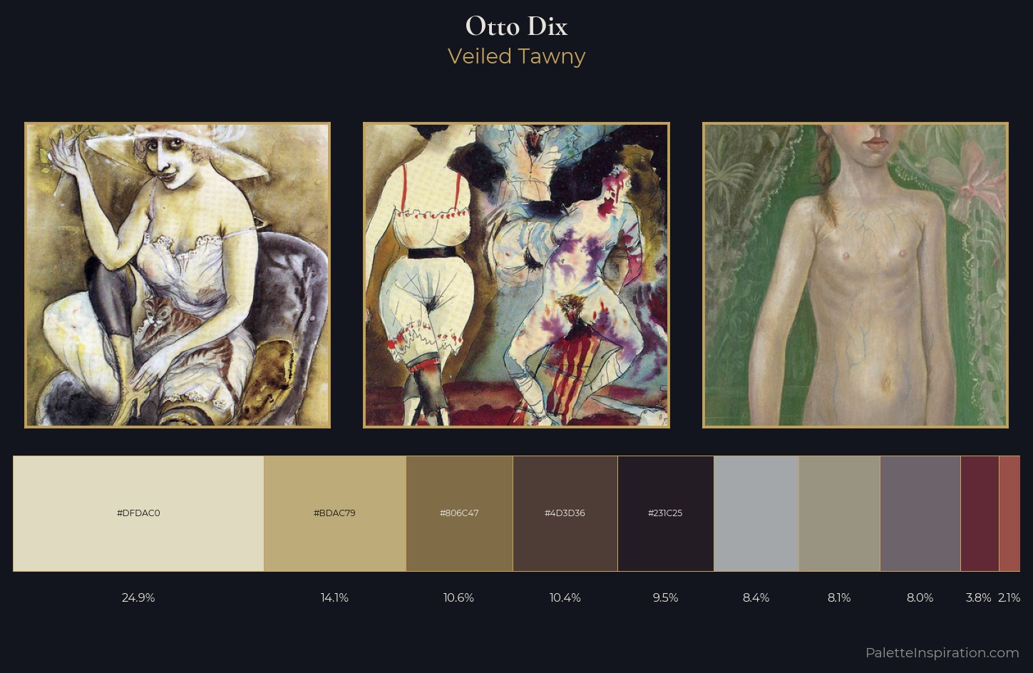 Otto Dix Palette 5 — Veiled Tawny
