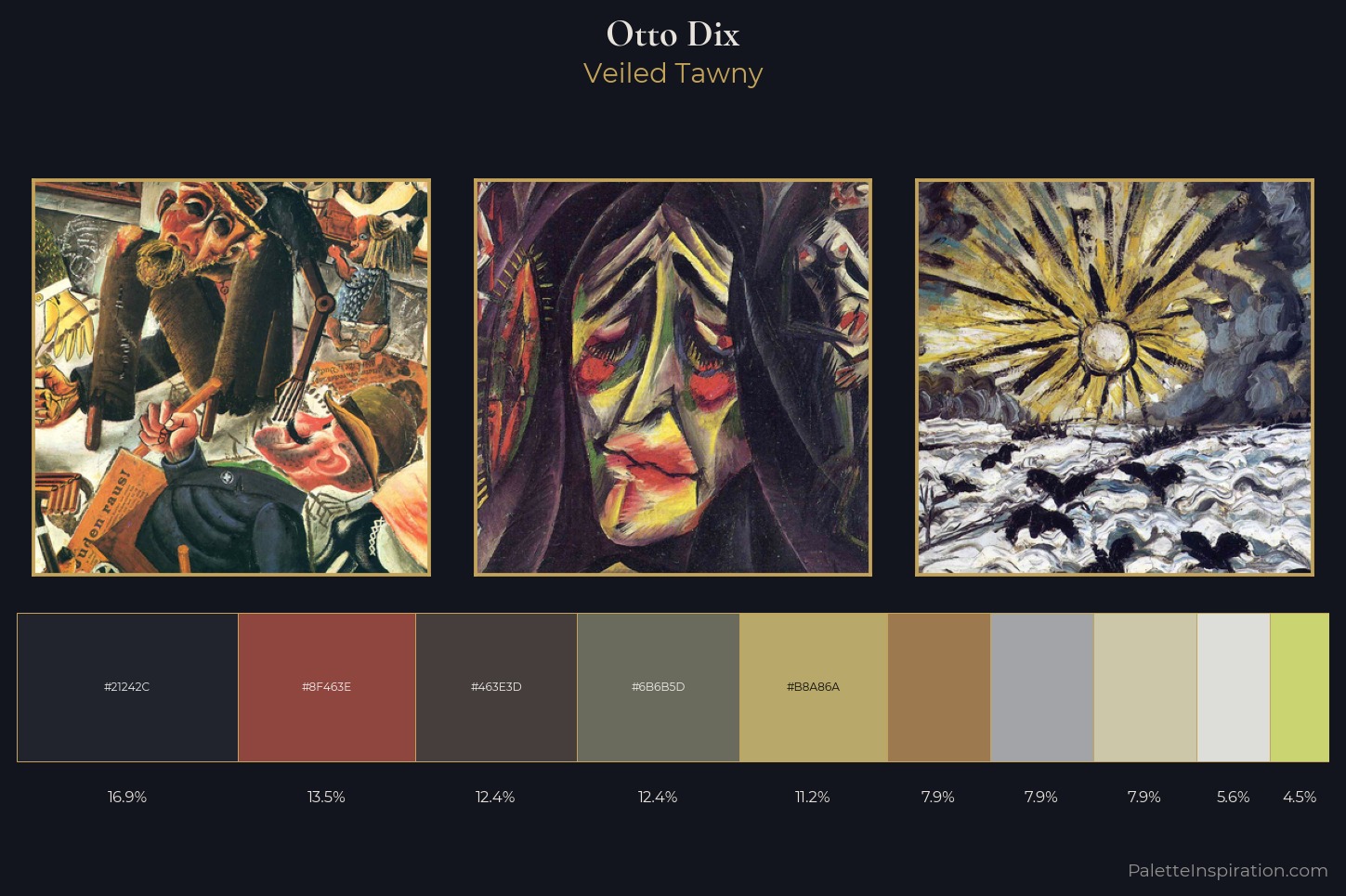 Otto Dix Master Palette — Veiled Tawny