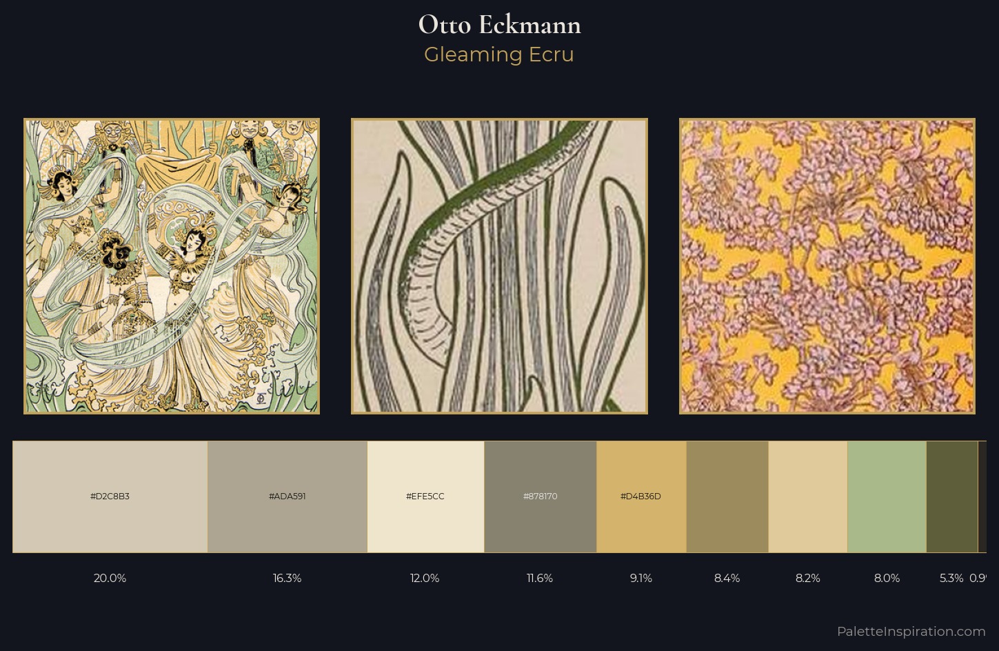 Otto Eckmann Palette 1 — Gleaming Ecru