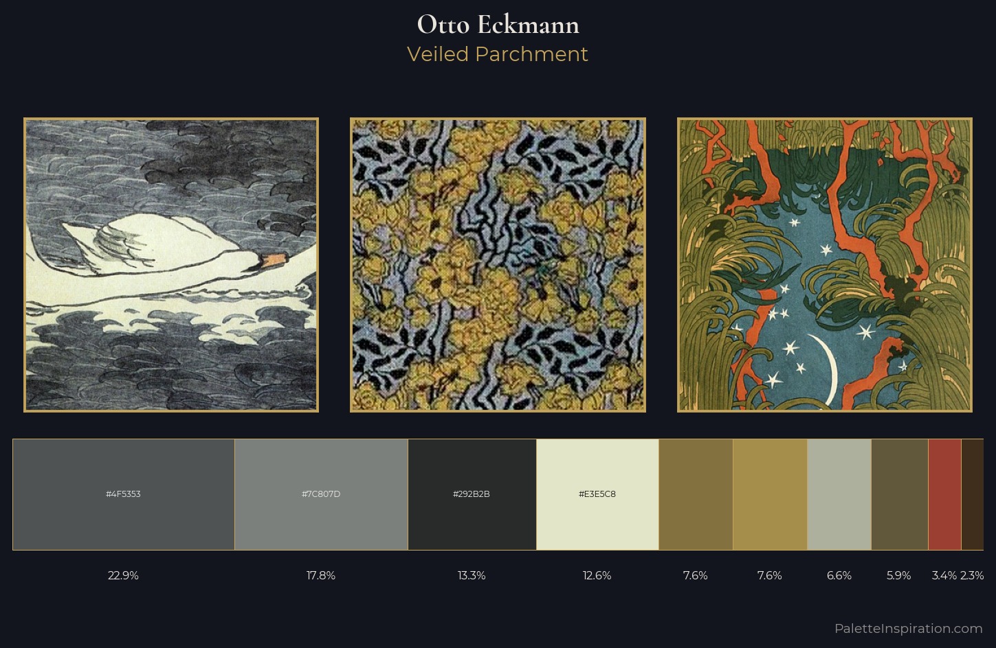 Otto Eckmann Palette 5 — Veiled Parchment
