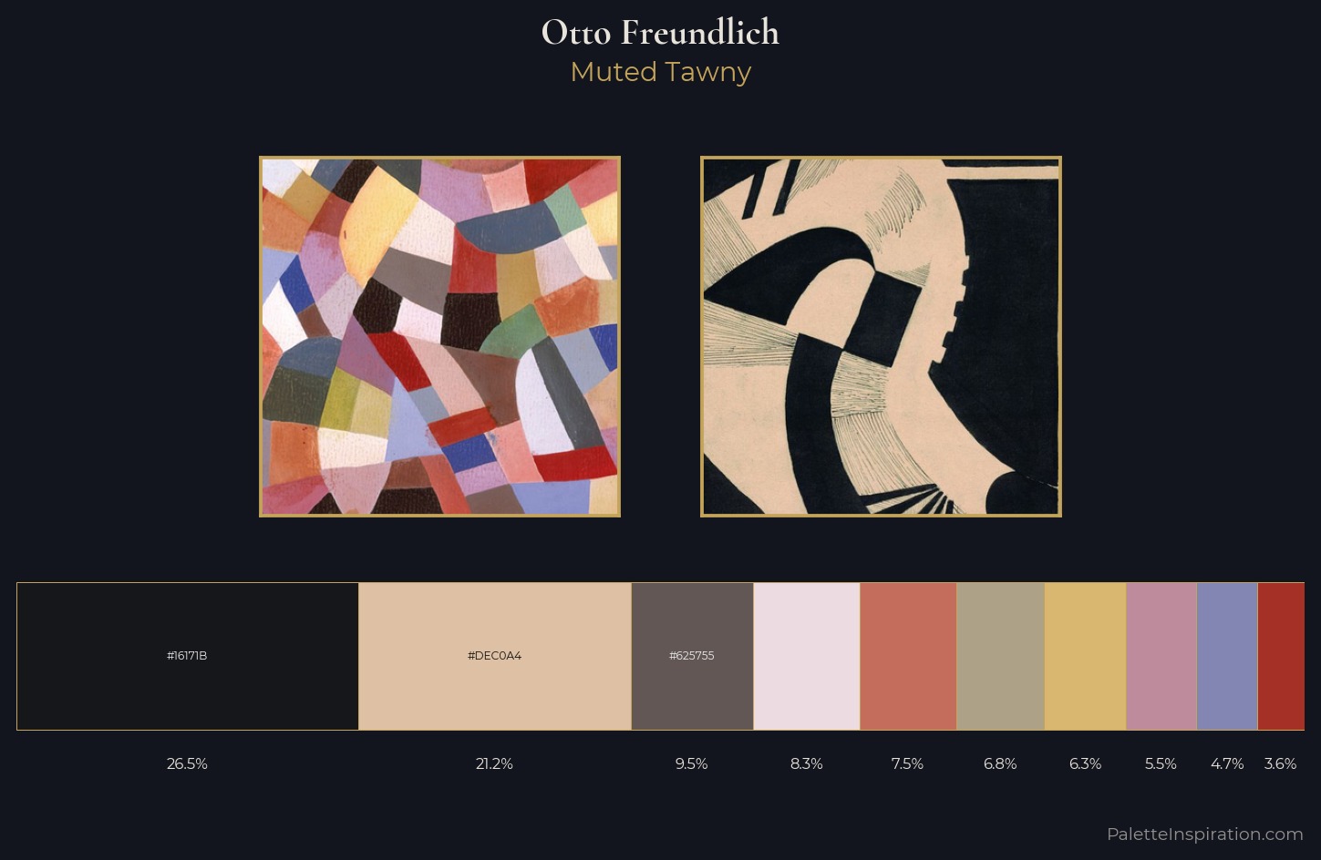Otto Freundlich Palette 1 — Muted Tawny