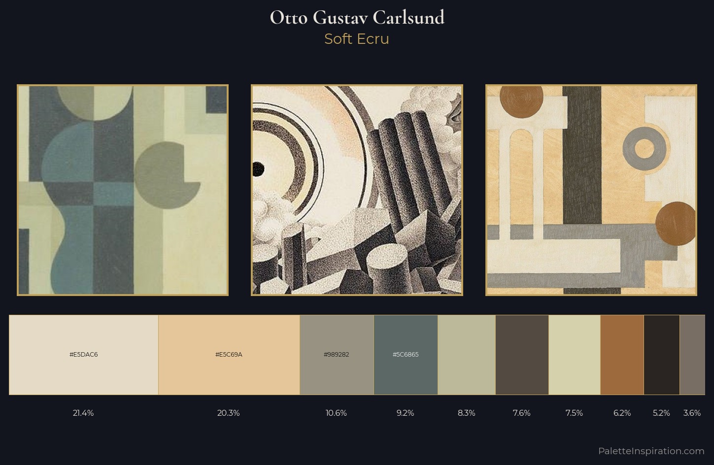 Otto Gustav Carlsund Palette 3 — Soft Ecru