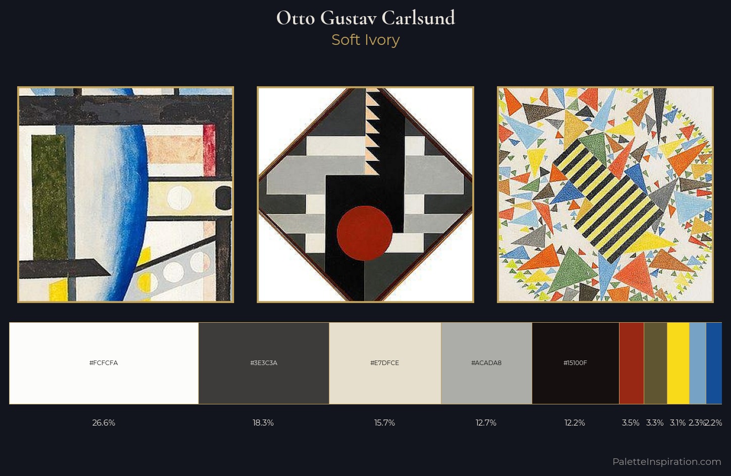 Otto Gustav Carlsund Palette 4 — Soft Ivory