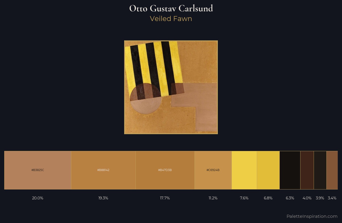 Otto Gustav Carlsund Palette 7 — Veiled Fawn