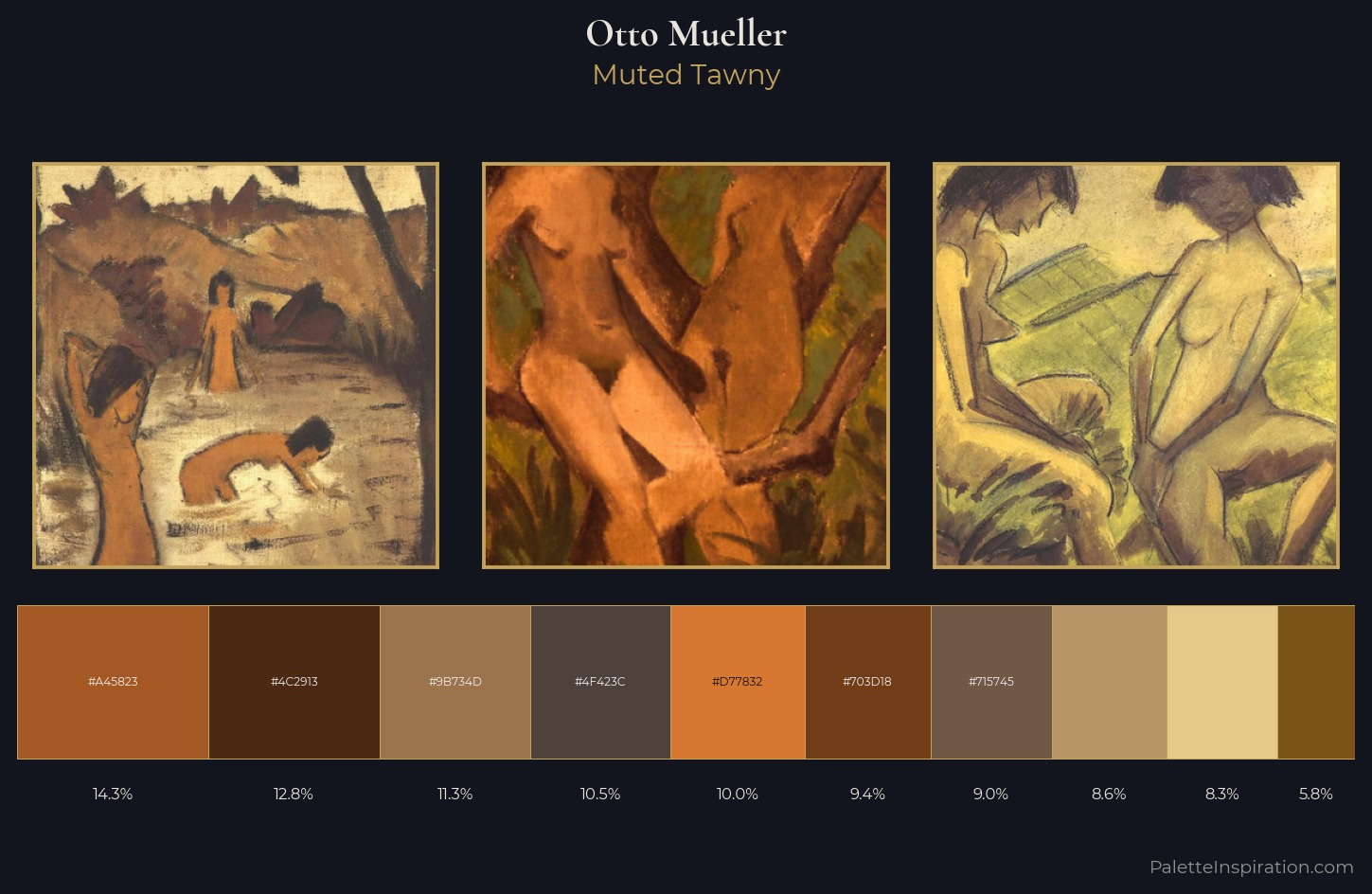 Otto Mueller Palette 5 — Muted Tawny