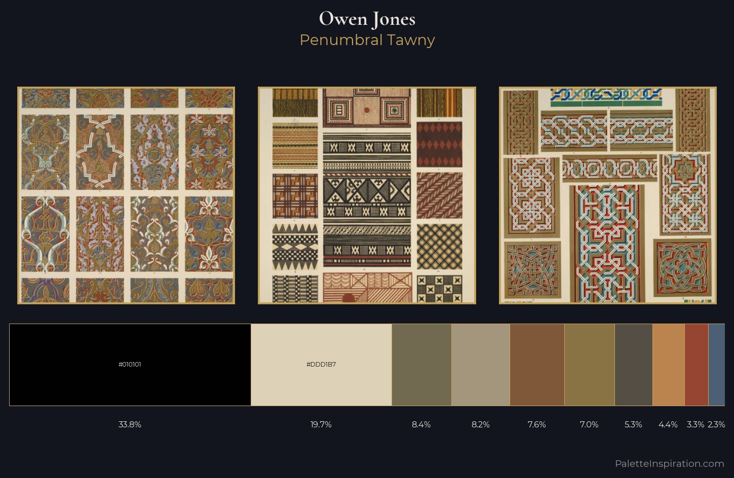 Owen Jones Palette 7 — Penumbral Tawny