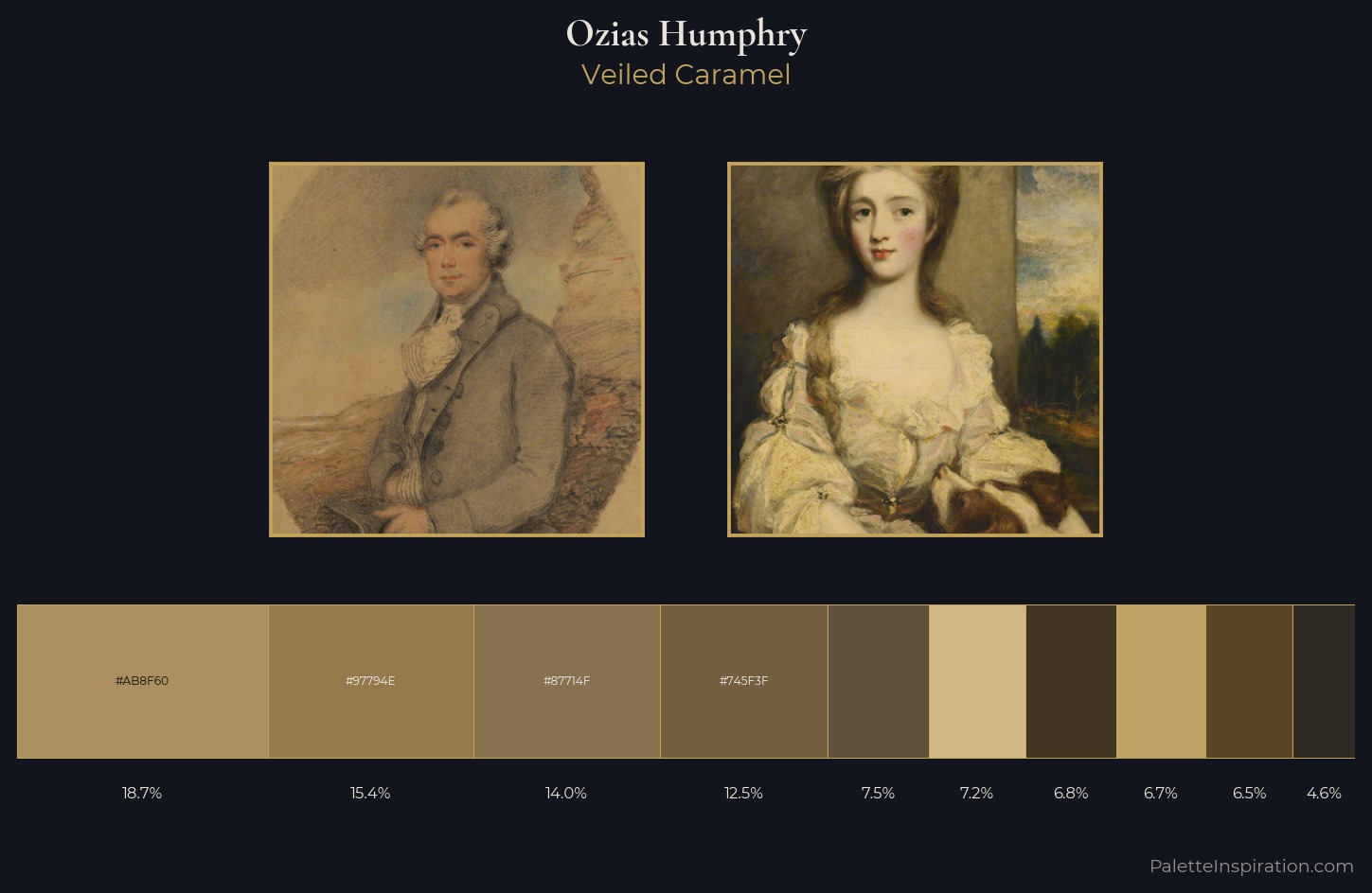 Ozias Humphry Palette 3 — Veiled Caramel