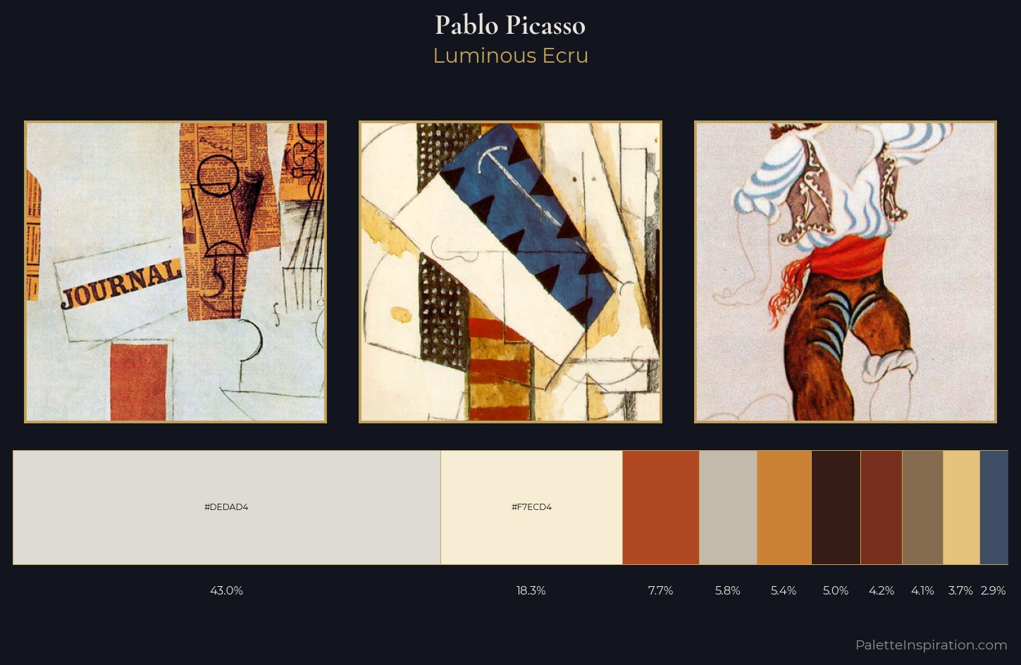 Pablo Picasso Palette 6 — Luminous Ecru