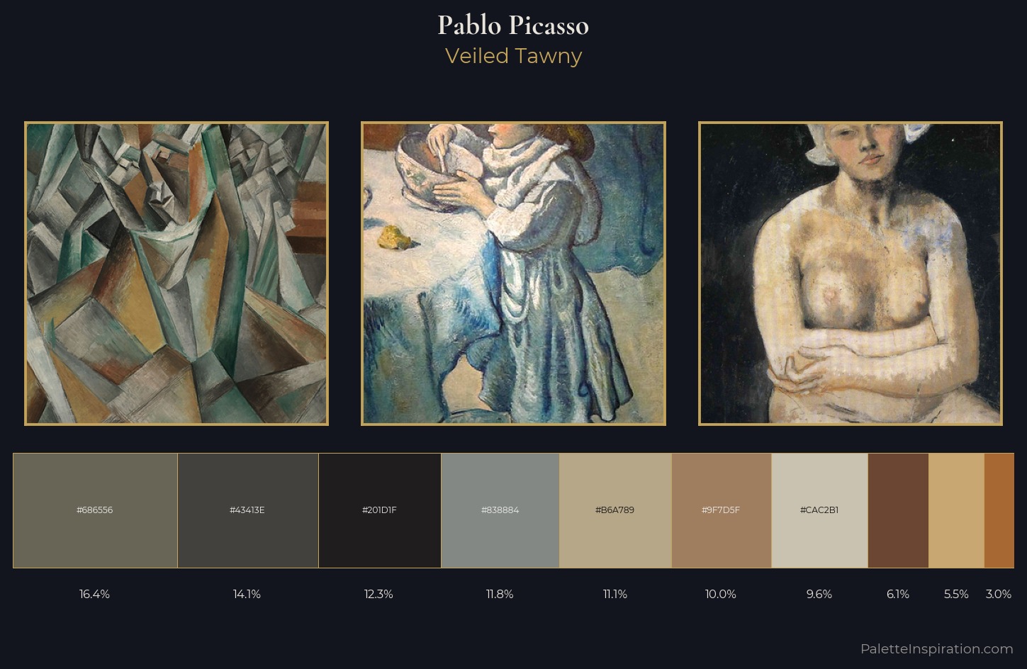 Pablo Picasso Palette 10 — Veiled Tawny