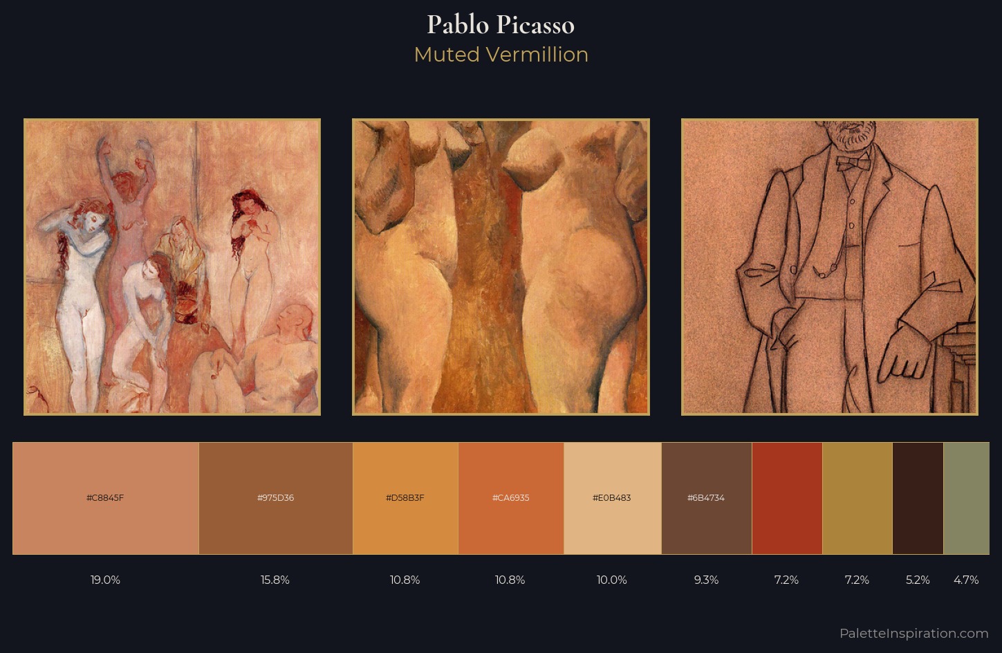 Pablo Picasso Palette 11 — Muted Vermillion