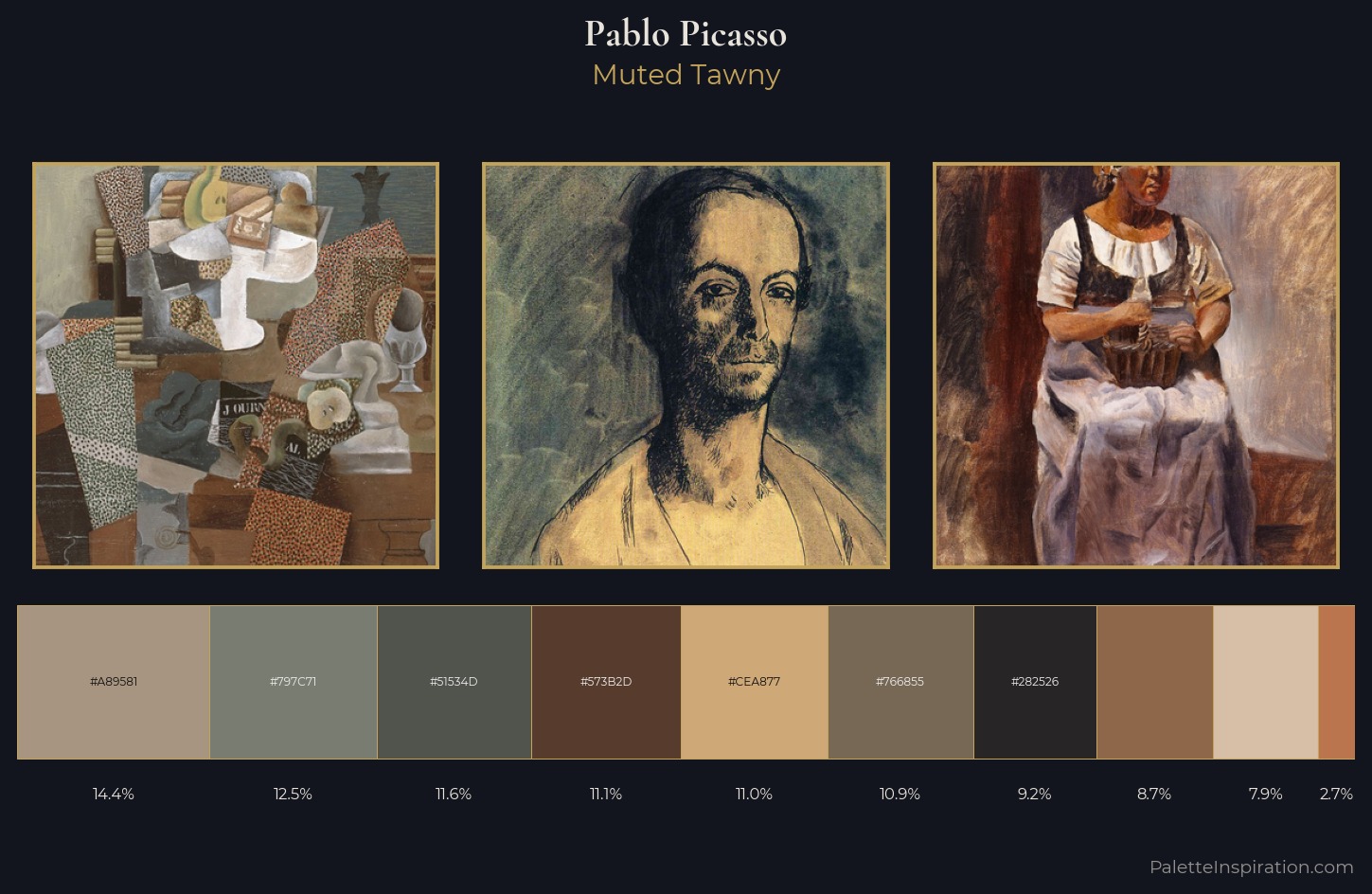 Pablo Picasso Palette 12 — Muted Tawny