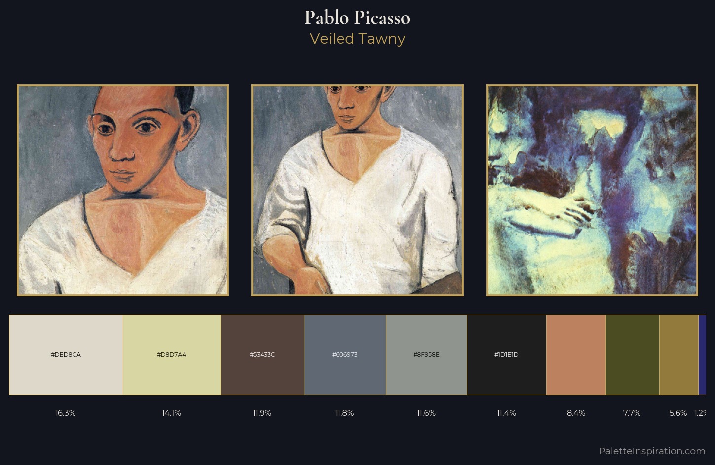 Pablo Picasso Palette 13 — Veiled Tawny