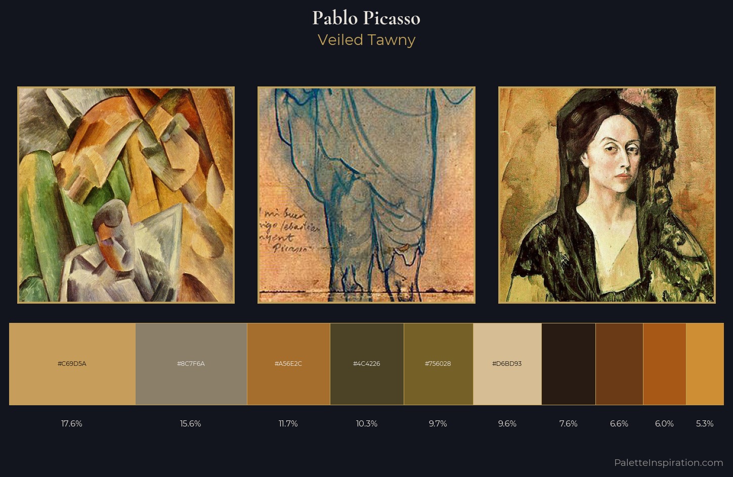 Pablo Picasso Palette 15 — Veiled Tawny