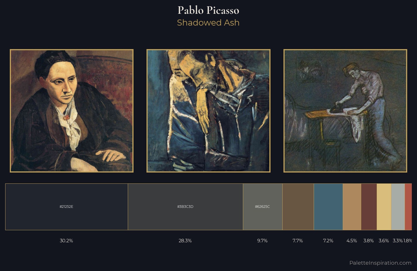Pablo Picasso Palette 17 — Shadowed Ash