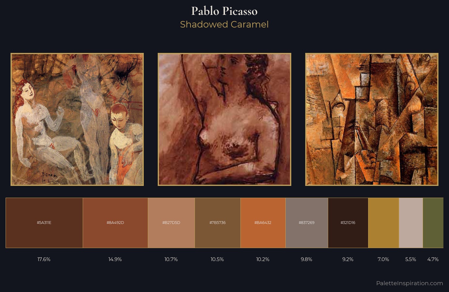 Pablo Picasso Palette 18 — Shadowed Caramel