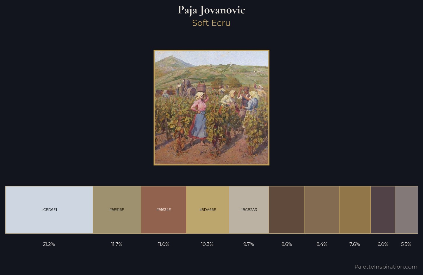 Paja Jovanovic Palette 1 — Soft Ecru