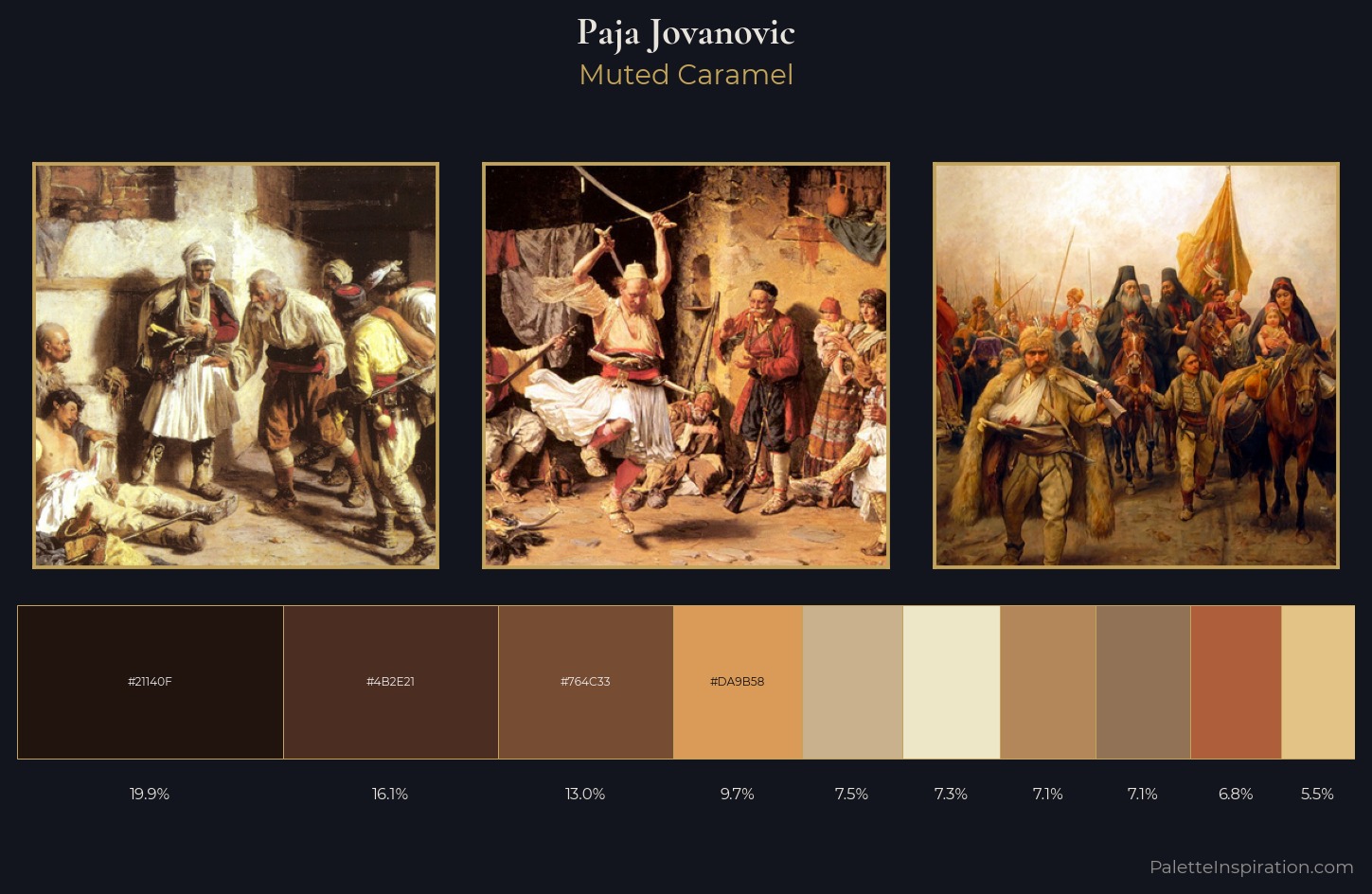 Paja Jovanovic Palette 2 — Muted Caramel
