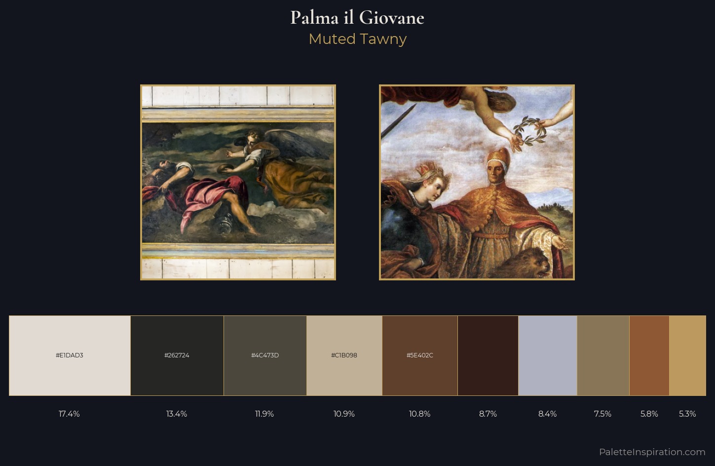 Palma il Giovane Palette 3 — Muted Tawny