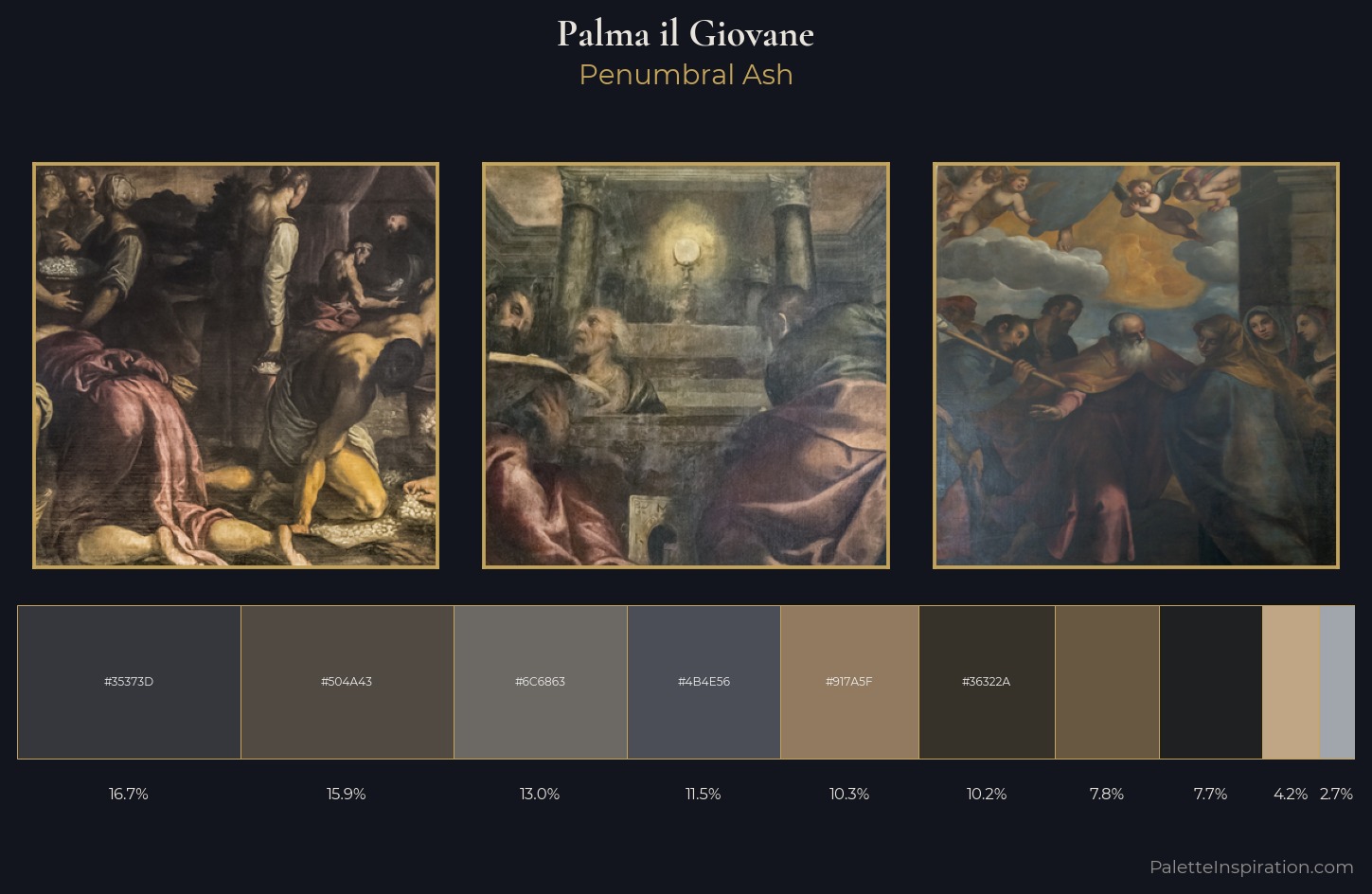 Palma il Giovane Palette 7 — Penumbral Ash