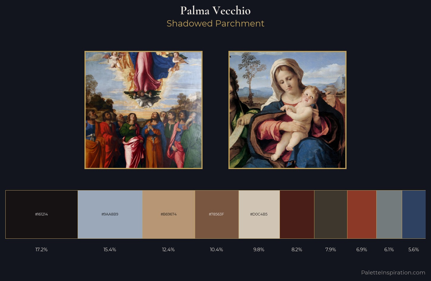 Palma Vecchio Palette 5 — Shadowed Parchment