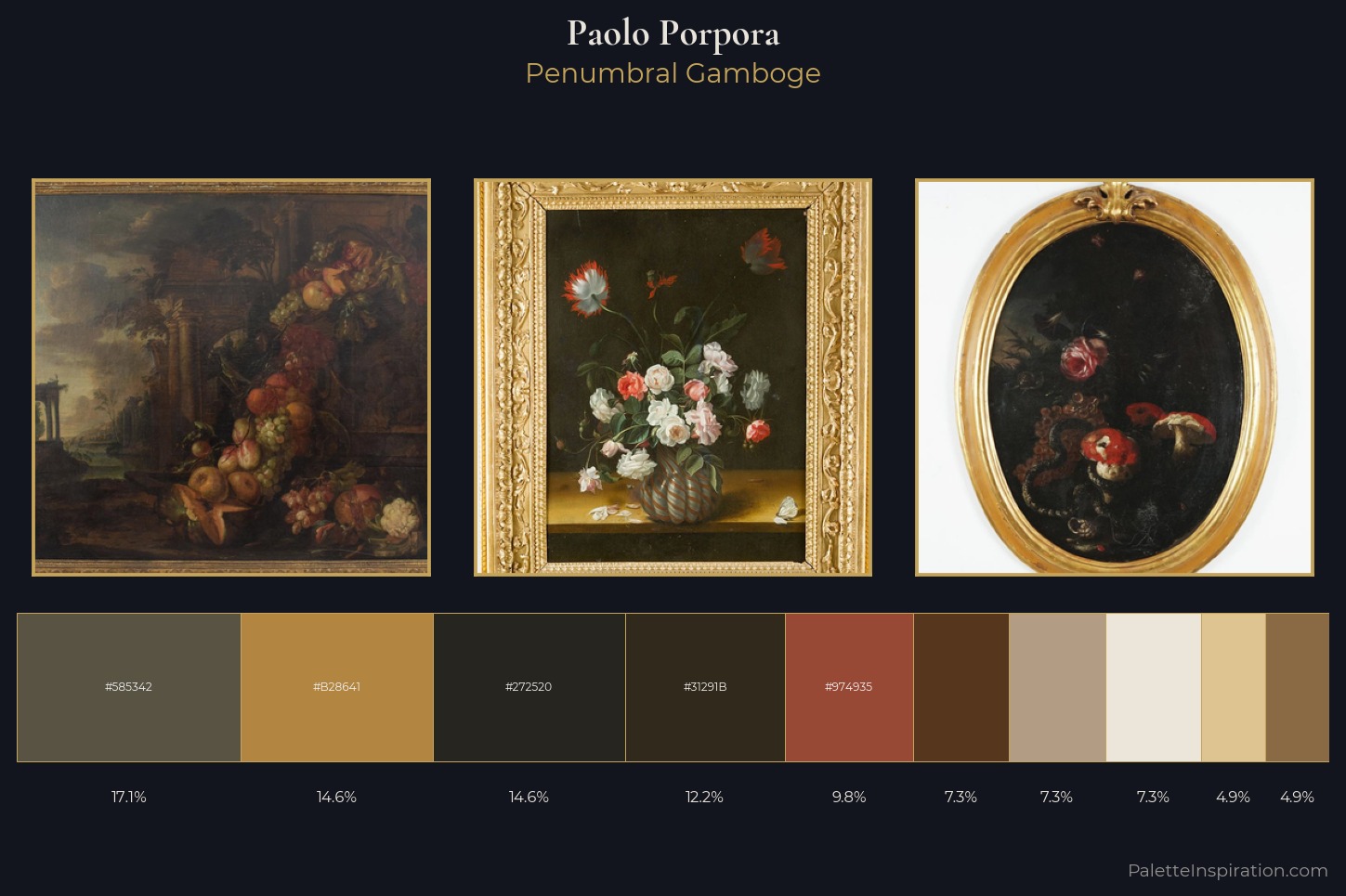 Paolo Porpora Master Palette — Penumbral Gamboge