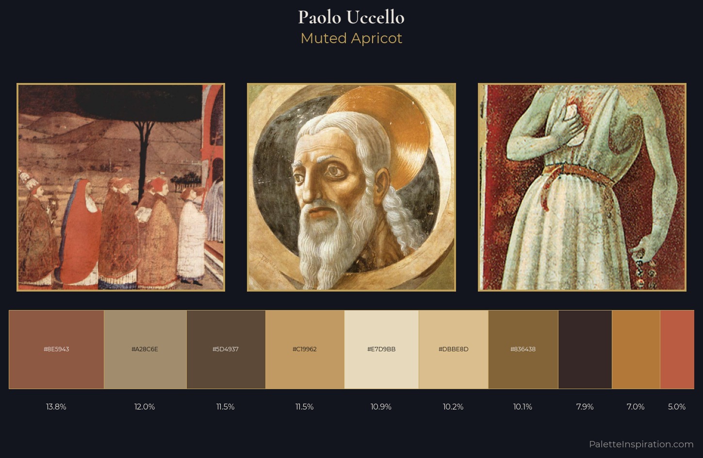 Paolo Uccello Palette 4 — Muted Apricot