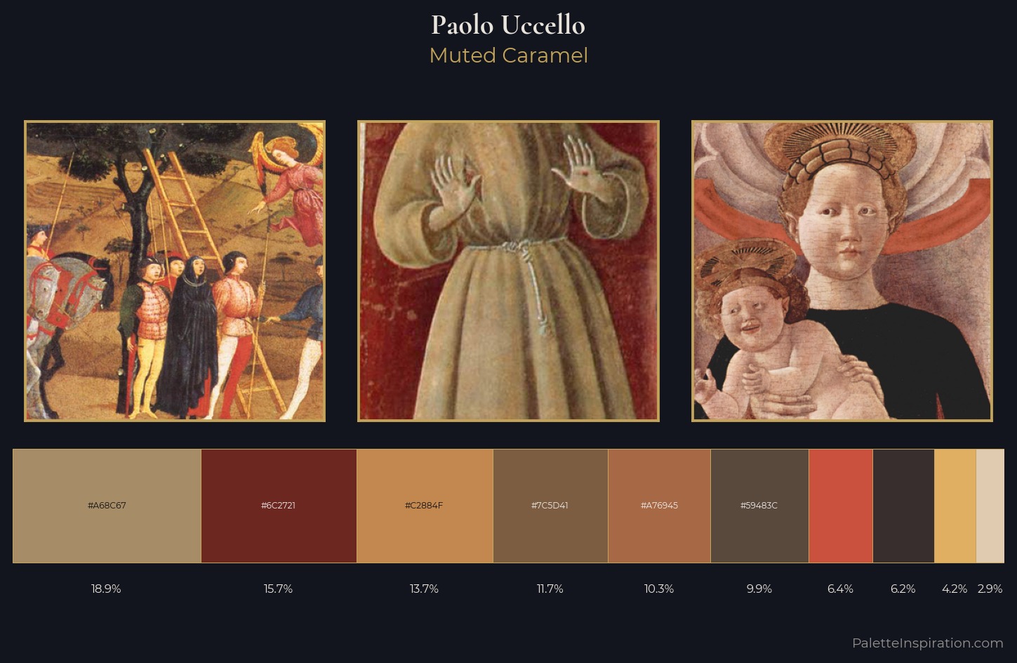 Paolo Uccello Palette 5 — Muted Caramel