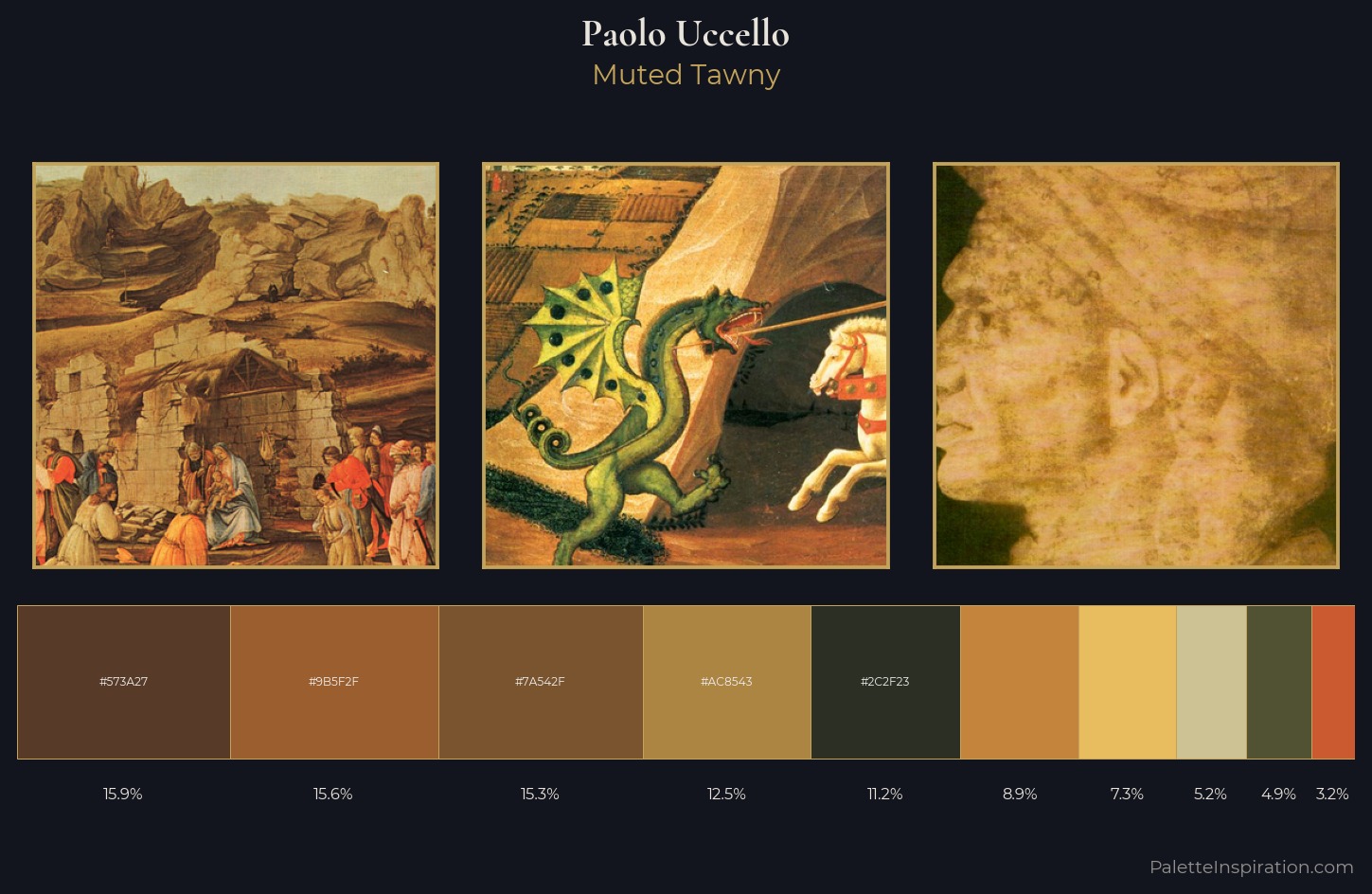 Paolo Uccello Palette 6 — Muted Tawny