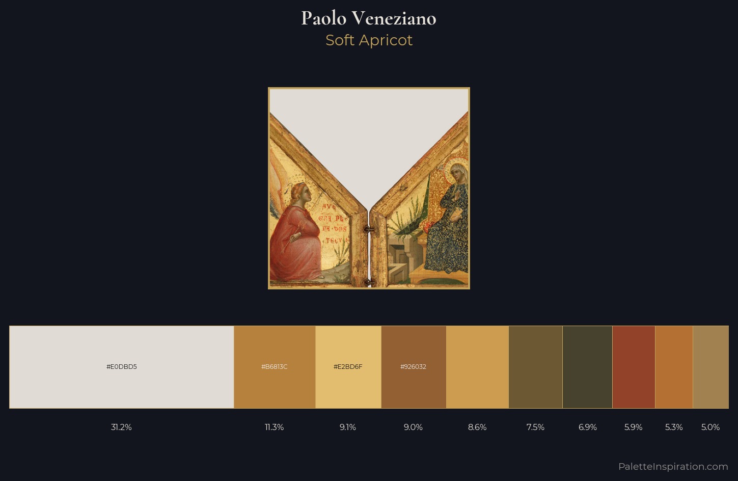 Paolo Veneziano Palette 1 — Soft Apricot