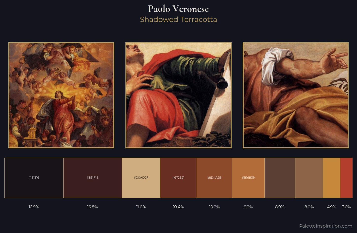 Paolo Veronese Palette 11 — Shadowed Terracotta