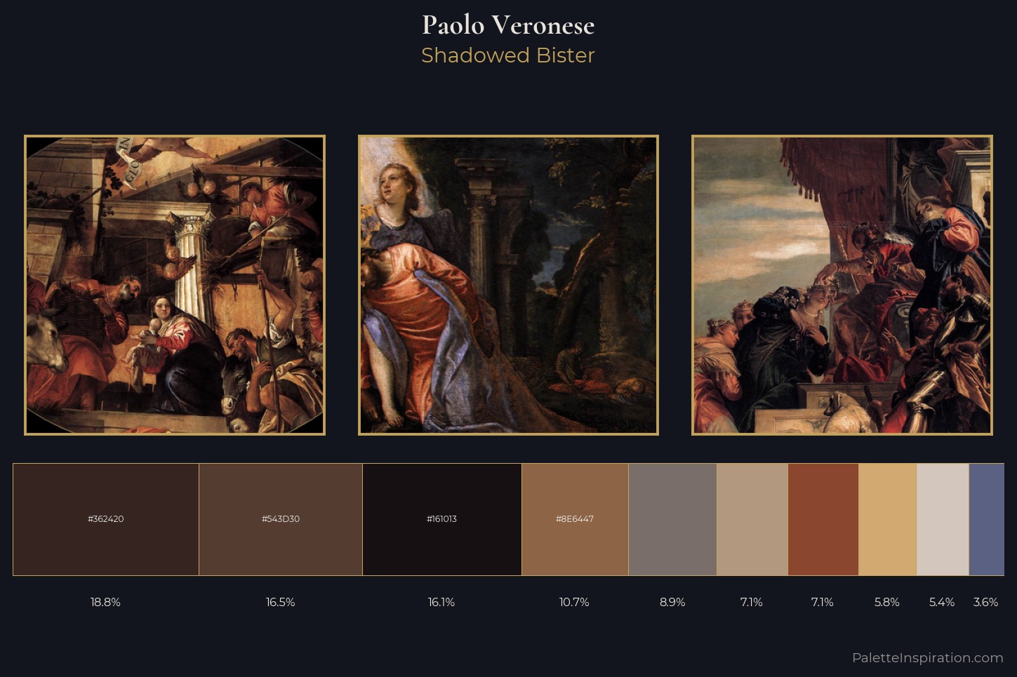 Paolo Veronese Master Palette — Shadowed Bister