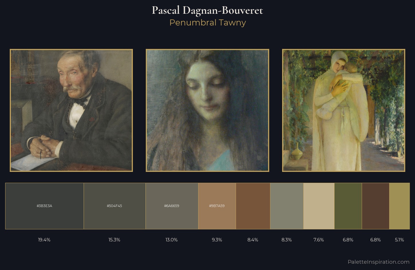 Pascal Dagnan-Bouveret Palette 4 — Penumbral Tawny