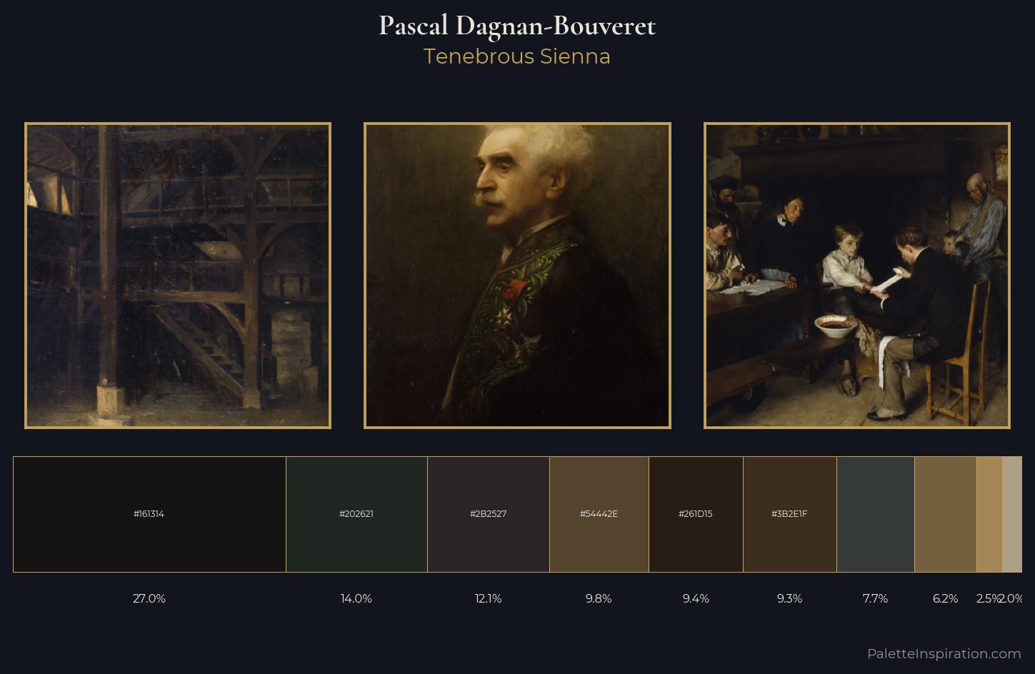 Pascal Dagnan-Bouveret Palette 7 — Tenebrous Sienna