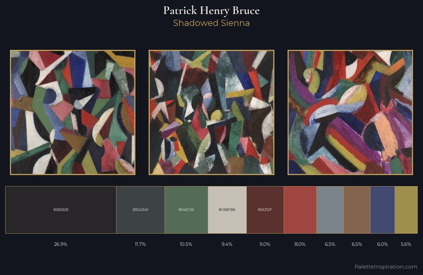 Patrick Henry Bruce Palette 4 — Shadowed Sienna