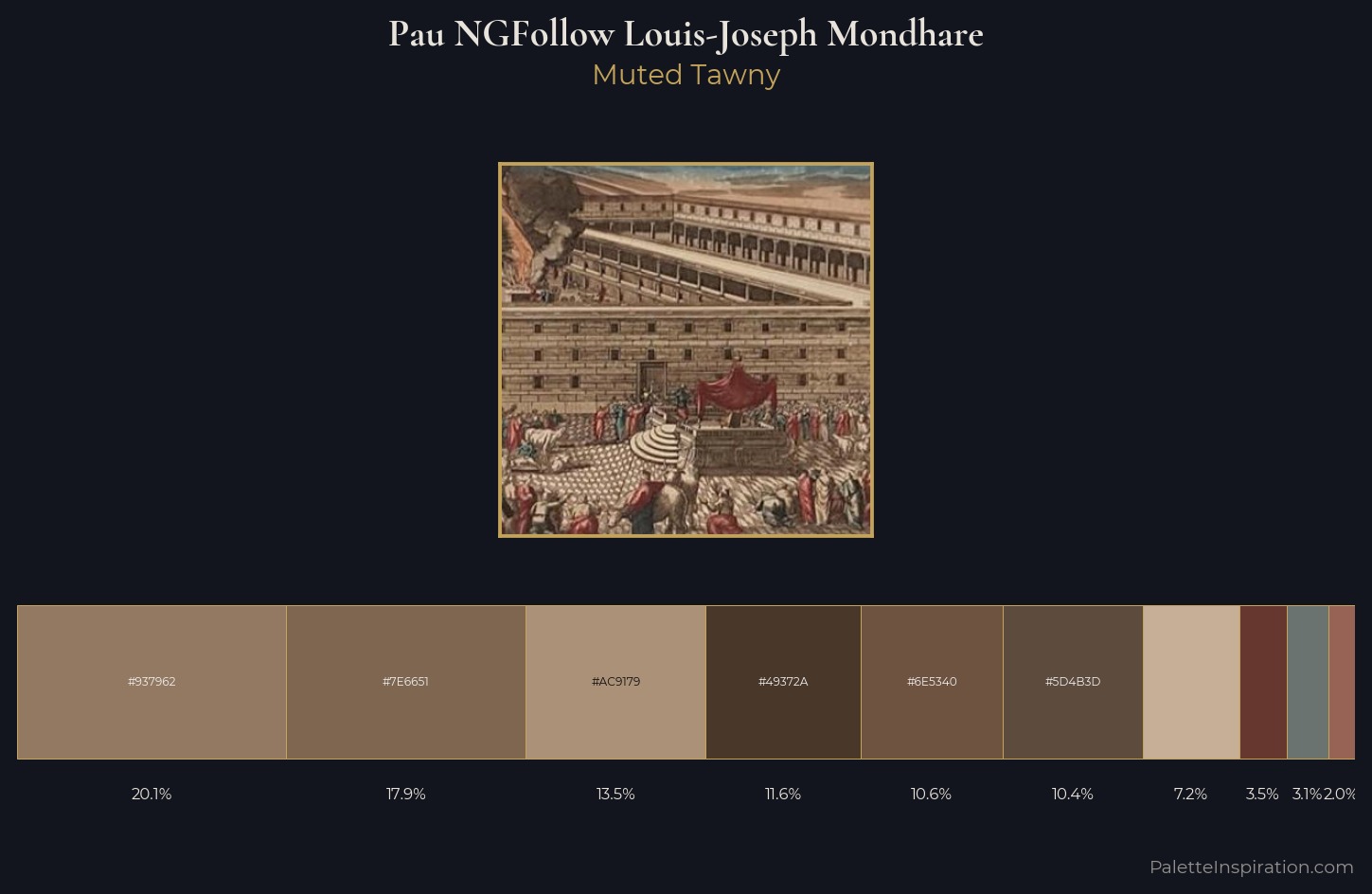 Pau NGFollow Louis-Joseph Mondhare Palette 2 — Muted Tawny