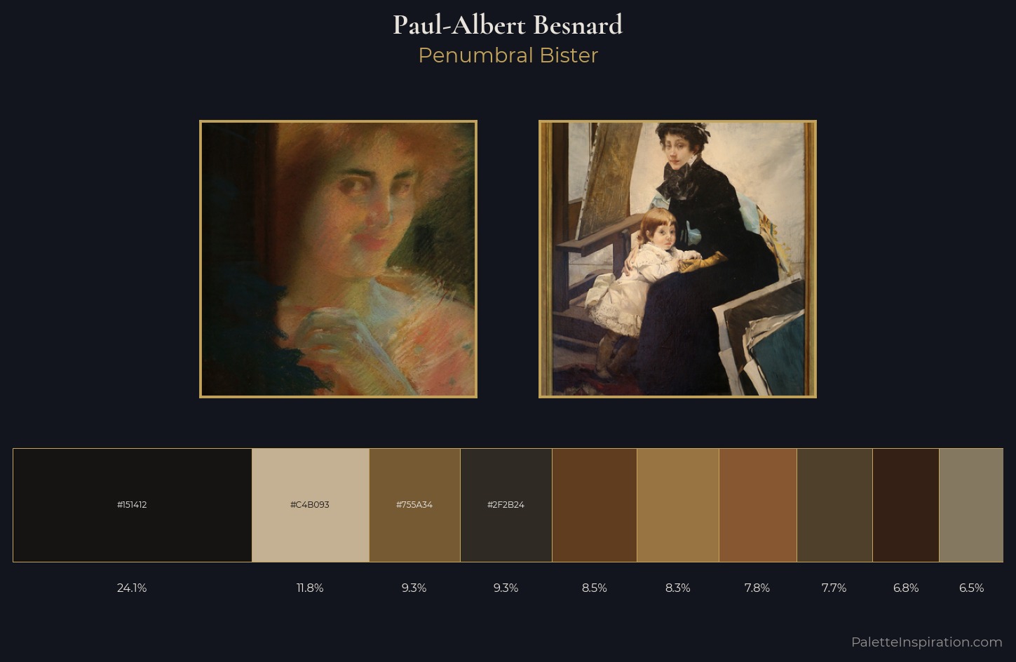 Paul-Albert Besnard Palette 5 — Penumbral Bister